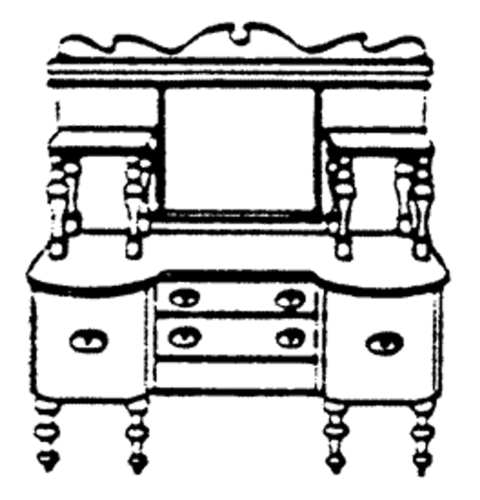 Scale Structures Dining Room Highboy Kit   (650-5149)