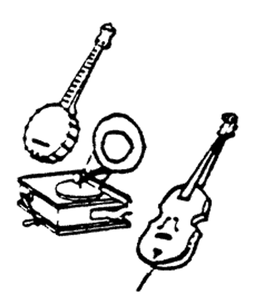 Walthers Banjo cello & victrola (650-5139)