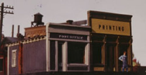 Scale Structures Print Shop & Post Office (650-7248)