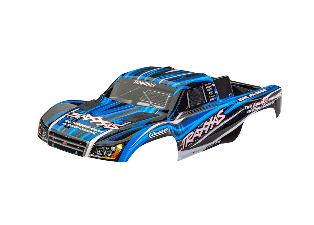 Traxxas  Painted Body Blue w/ F/R Clipless Latches for Slash 4x4 / 2WD & VXL  (TRA6910-BLUE)