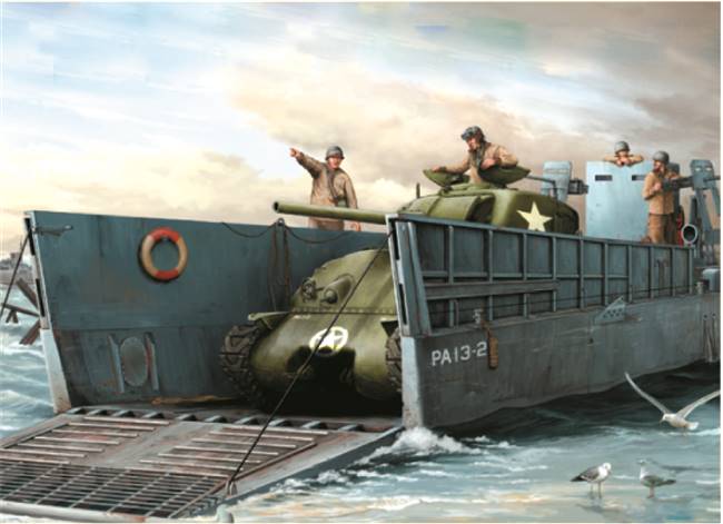 1/35 WW II LCM (3) Landing craft   (TSM700347)