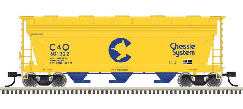 Atlas  Chessie System C&O 601343 (Yellow, Blue)    (ATL50006113)