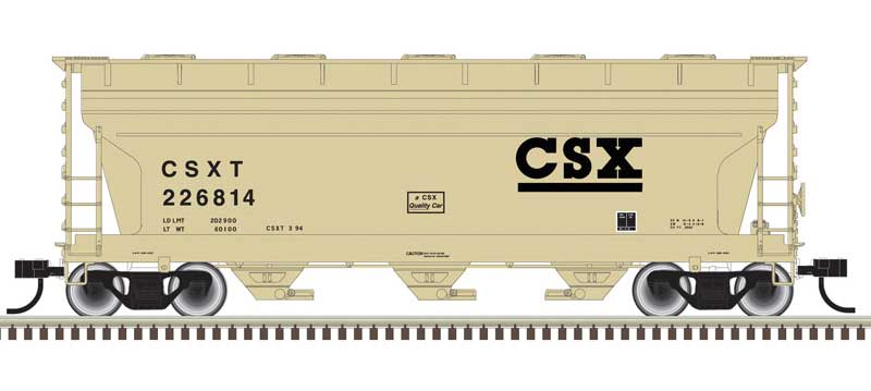 Atlas 3560 Cov Hopp CSX 226828 (tan, Black)   (ATL50006115)