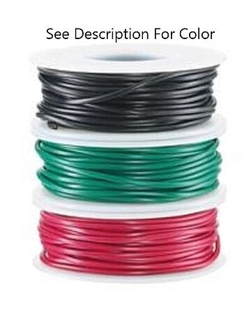 Wire Works #22 Gauge 1-Conductor Hookup Wire - 50' 15.2m -- Green (851-122070505)