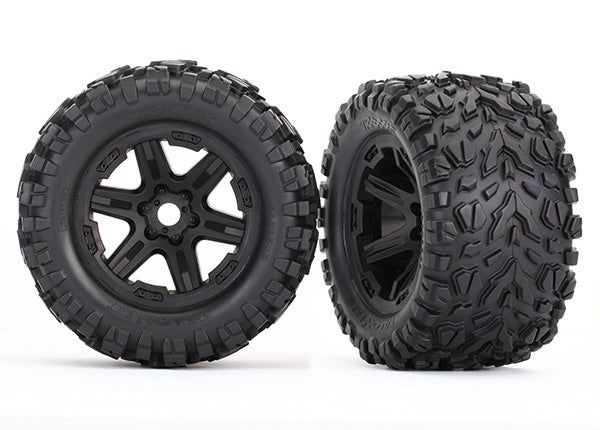 Traxxas Talon EXT 3.8" Pre-Mounted E-Revo 2.0 Tires w/17mm Hex (2) (Black)  (TRA8672)