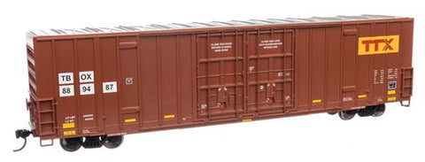 Walthers 60' High Cube Plate F Boxcar - TTX TBOX #889487  (910-3039)