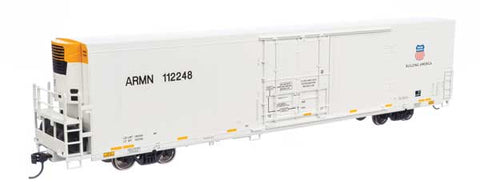 72' Modern Refrigerator Boxcar -- Union Pacific(R) ARMN #112248 white, high reporting mark, shield & slogan