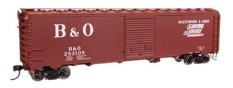 Walthers 50' AAR Single Door Boxcar - Ready to Run -- Baltimore & Ohio #283108   (910-46507)