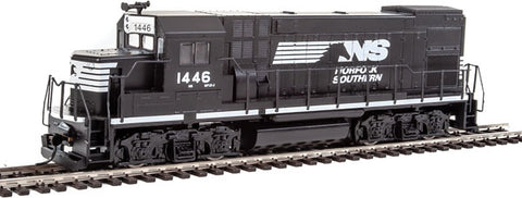 Walthers EMD GP15-1 - Standard DC -- Norfolk Southern (black, white)   (931-2504)