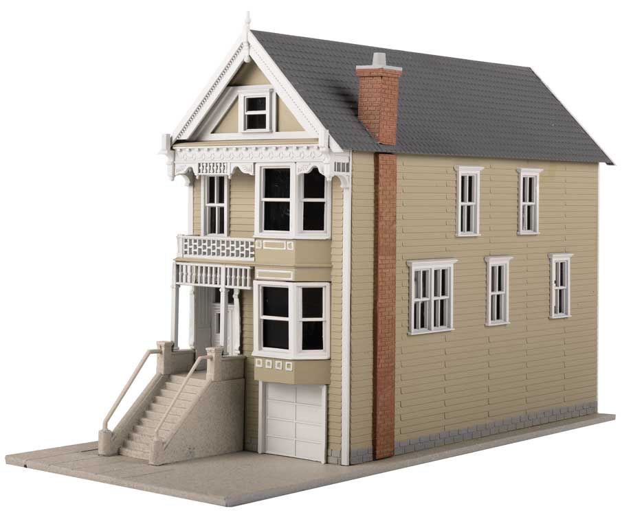 Walthers Kavanaugh House Victorian House -- Kit - 3-9/16 x 7-11/16 x 5" 9.05 x 19.53 x 12.7cm   (931-951)