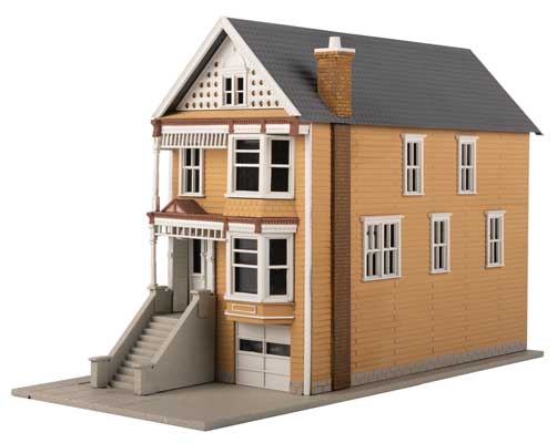 Walthers Gingerbread House Victorian House -- Kit - 3-9/16 x 7-11/16 x 5" 9.05 x 19.53 x 12.7cm   (931-954)