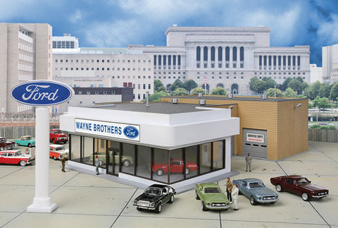 Wayne Bros. Ford Dealership -- Kit - 8-7/8 x 12-1/8 x 3-7/8" 22.5 x 30 x 9.8cm