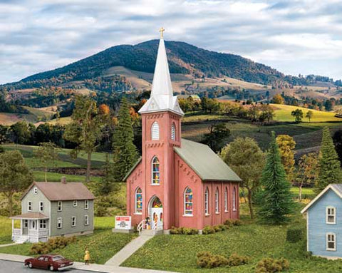 Walthers Brick Church - N Scale   (933-3858)