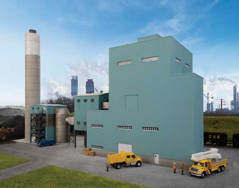 Walthers Lakefront Energy Power Plant w/ Dust Collector-- Kit - 28-1/2 x 7-13/1.3 x 19.8 x 45.3cm (height at stack)(933-4172)