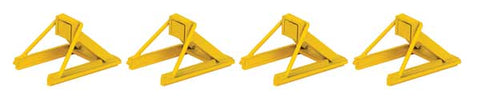 Walthers Assembled Track Bumper pkg(4) -- Yellow   (948-83108)