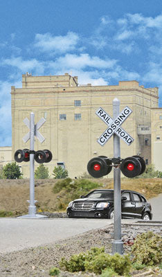 Crossing Flashers -- Set of 2 Working Signals (Use with Crossing Signal Controller)