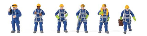 Walthers Wind Turbine Technicians -- pkg(6)   (949-6209)