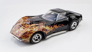 AFX Collector Series 1968 Corvette 427 HO Slot Car (Flame) (SWB) (Mega G+)    (AFX22051)