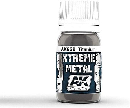AK Interactive Xtreme Metal Titanuim Metallic Paint 30ml Bottle   (AKI669)