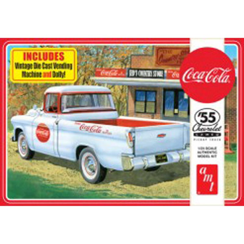 AMT 1/25 1955 Chevy Cameo Pickup Coca-Cola Model Kit   (AMT1094)