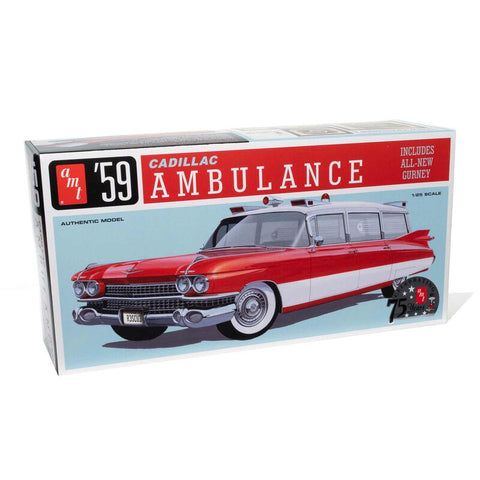 AMT '59 Cadillac Ambulance w/Gurney   (AMT1395)