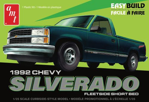 AMT 92' Silverado Shortbed Fleetside Easy Build 1:25 (AMT1408)