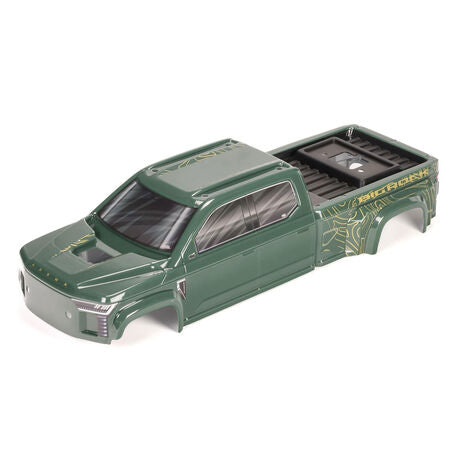 BIG ROCK CREW 4X4 Cab Clipless Painted Decaled Trimmed Body, Green   (ARA-1380)