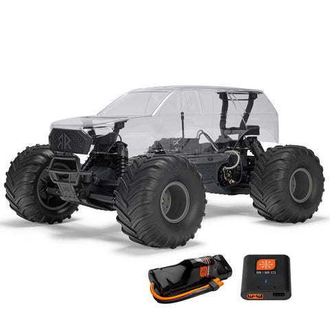 Arrma 1/10 GORGON 2WD RTA Kit Brushed Monster Truck (Battery & Charger Included), Clear   (ARA3230SKT2)
