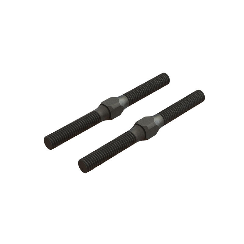 Arrma  Steel Turnbuckle M4x48mm Black (2) (AR330542)