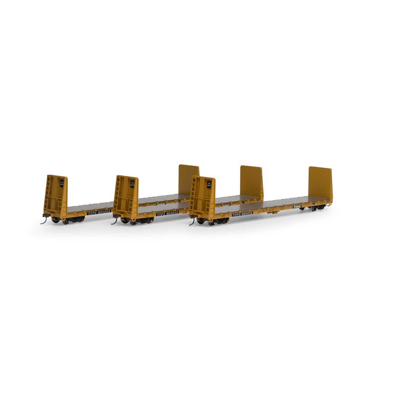 Athearn HO RTR 60' Bulkhead Flat, TTPX (3)  (ATh17084)