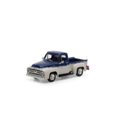 Athearn 1955 Ford F-100 Pickup, Blue/White   (ATH26466)