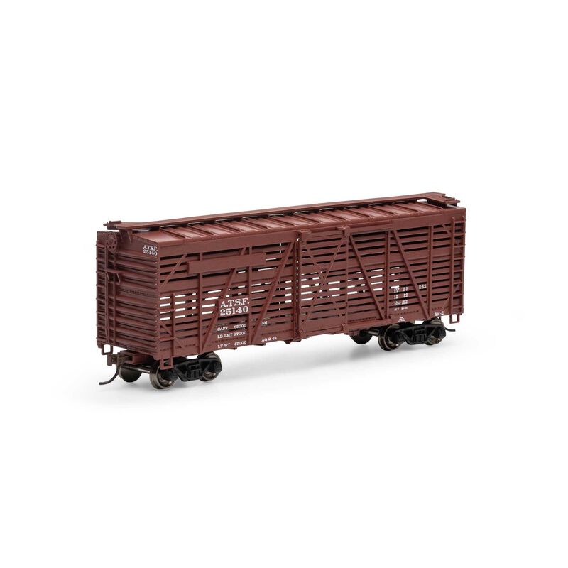 Athearn HO 40' Stock Car, ATSF #25140   (ATH75989)