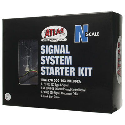 Signal Starter Set - All Scales Signal System -- 1 Each: Single-Head Type G Signal, Control Board and Signal Attachment Cable