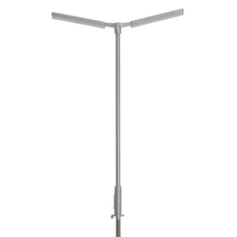 Atlas HO Double Arm Parking Lot Light, Sliver, Cool White LED (3)   (ATL70000178)