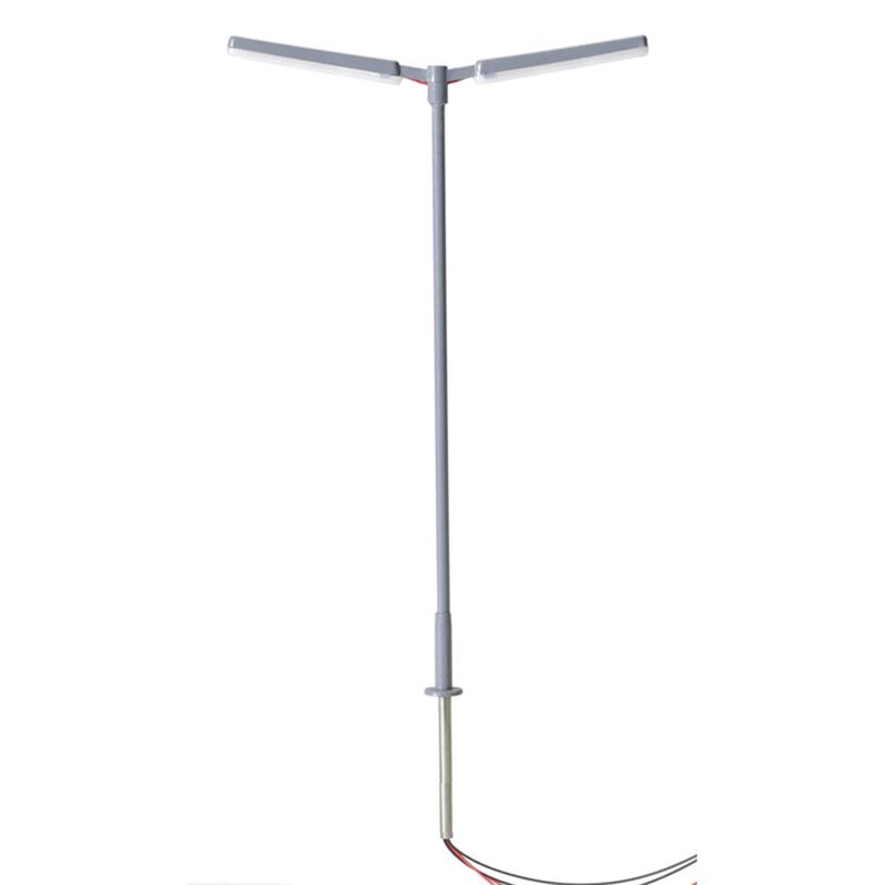 Atlas N Double Arm Parking Lot Light, Gray, Warm LED (3)   (ATL70000159)