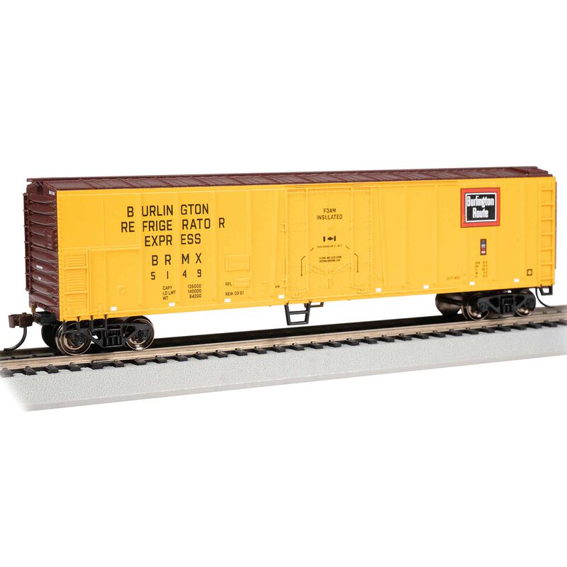 Bachmann HO 50' Steel Reefer BURLINGTON #5149    (BAC17912)
