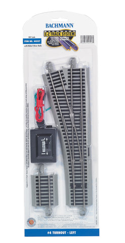 Bachmann  E-Z #4 Left-Hand Turnout (HO Scale)   (BAC44557)