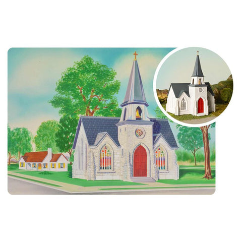 Bachmann O Plasticville USA 75TH Anniversary Cathedral   (BAC45630)