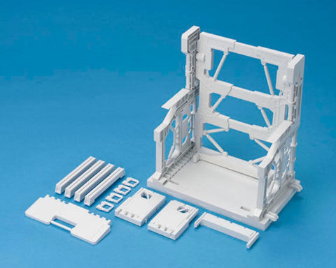 Bandai Builders Parts 1/144 System Base 001 Display Stand Set (White)