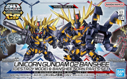 Bandai SD Gundam Cross Silhouette Unicorn Gundam 02 Banshee (BAN506259)