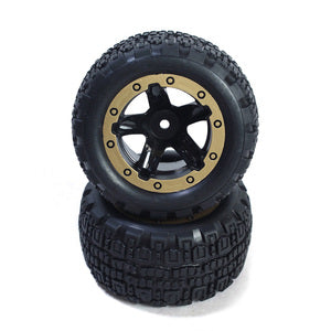 Slyder ST Wheels/Tires Assembled (Black/Gold)   (BZN540095)