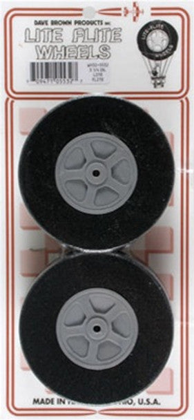 Dave Brown Lite Flite Wheels 3-1/4" (2)  (DAV5532)