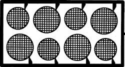 Detail Master 1/24-1/25 Round Headlight Screens   (DTM2031)