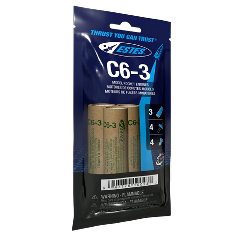 ESTES  C6-3 Engines   (EST10023)