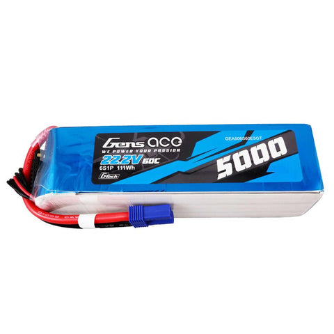 22.2V 5000mAh 6S 60C G-Tech Smart Lipo: EC5