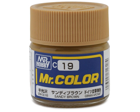 GSI Creos Mr. Hobby C19 Semi-Gloss Sandy Brown Acrylic Hobby Paint (10ml)   (GUZC019)