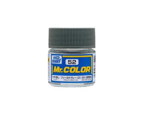 GSI Creos Mr. Hobby C52 Flat Field Gray Acrylic Paint (10ml)   (GUZC052)