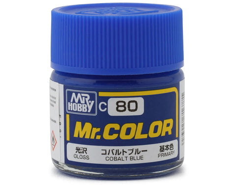 GSI Creos Mr. Hobby C80 Semi Gloss Cobalt Blue Acrylic Hobby Paint (10ml)   (GUZC080)