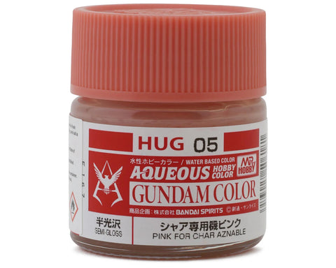 GSI Creos Mr. Hobby "Aqueous Gundam Color" Acrylic paint (Char Aznable Pink (10ml)   (GUZHUG05)