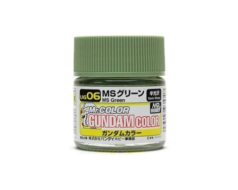 GSI Creos Mr. Hobby UG06 MS Green (10ml Bottle) "Gundam Color"   (GUZUG06)